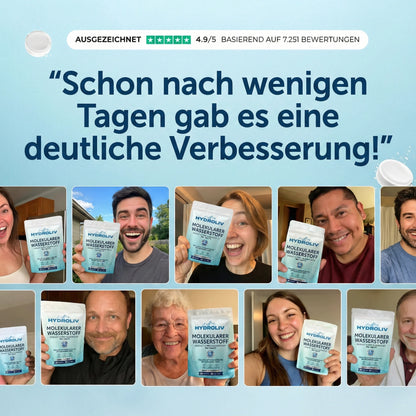 HYDROLIV | Wasserstoff-Wassertabletten