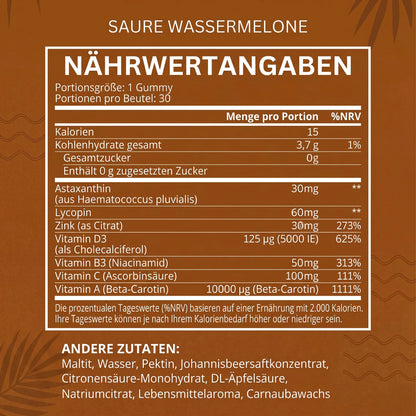 Selbstbräunungs-Gummys