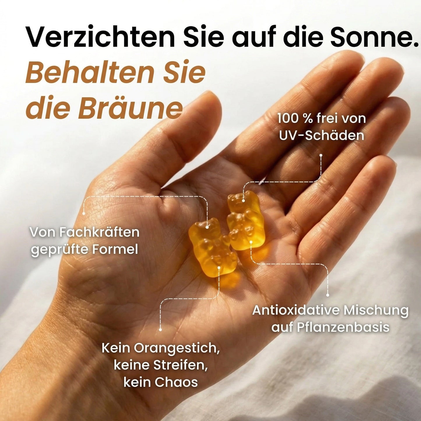 Selbstbräunungs-Gummys