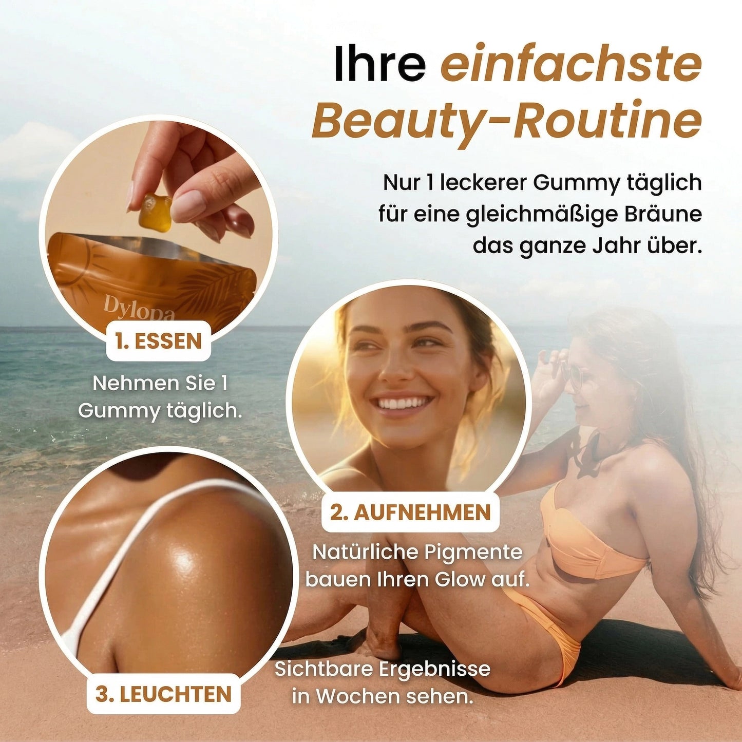 Selbstbräunungs-Gummys